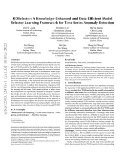 KDSelector: A Knowledge-Enhanced and Data-Efficient Model Selector Learning Framework for Time Series Anomaly Detection