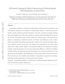AI-Powered Automated Model Construction for Patient-Specific CFD Simulations of Aortic Flows