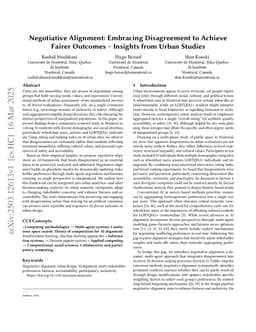 Negotiative Alignment: Embracing Disagreement to Achieve Fairer Outcomes -- Insights from Urban Studies