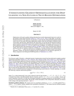 Understanding Gradient Orthogonalization for Deep Learning via Non-Euclidean Trust-Region Optimization