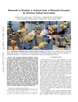 Humanoids in Hospitals: A Technical Study of Humanoid Surrogates for Dexterous Medical Interventions