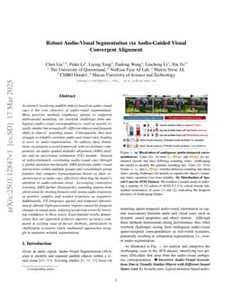 Robust Audio-Visual Segmentation via Audio-Guided Visual Convergent Alignment