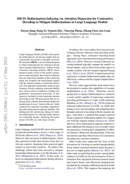 HICD: Hallucination-Inducing via Attention Dispersion for Contrastive Decoding to Mitigate Hallucinations in Large Language Models