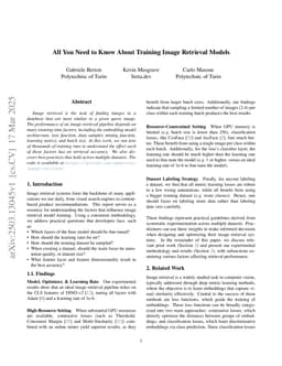 All You Need to Know About Training Image Retrieval Models