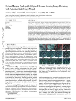 DehazeMamba: SAR-guided Optical Remote Sensing Image Dehazing with Adaptive State Space Model
