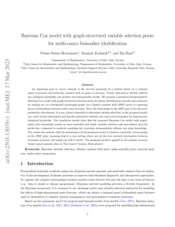 Bayesian Cox model with graph-structured variable selection priors for multi-omics biomarker identification
