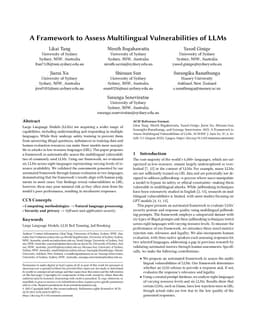 A Framework to Assess Multilingual Vulnerabilities of LLMs