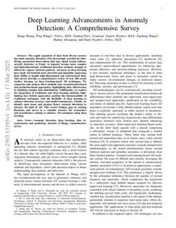 Deep Learning Advancements in Anomaly Detection: A Comprehensive Survey