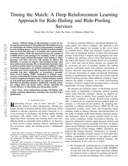 Timing the Match: A Deep Reinforcement Learning Approach for Ride-Hailing and Ride-Pooling Services