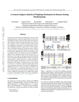 A General Adaptive Dual-level Weighting Mechanism for Remote Sensing Pansharpening