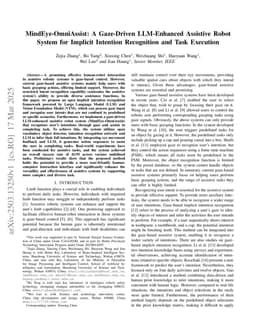 MindEye-OmniAssist: A Gaze-Driven LLM-Enhanced Assistive Robot System for Implicit Intention Recognition and Task Execution