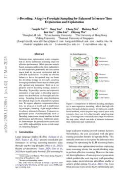 $ϕ$-Decoding: Adaptive Foresight Sampling for Balanced Inference-Time Exploration and Exploitation