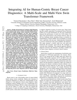 Integrating AI for Human-Centric Breast Cancer Diagnostics: A Multi-Scale and Multi-View Swin Transformer Framework