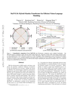 MaTVLM: Hybrid Mamba-Transformer for Efficient Vision-Language Modeling