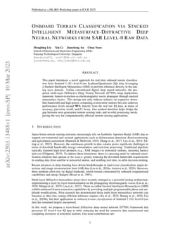 Onboard Terrain Classification via Stacked Intelligent Metasurface-Diffractive Deep Neural Networks from SAR Level-0 Raw Data