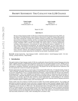 Prompt Sentiment: The Catalyst for LLM Change