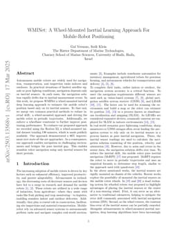 WMINet: A Wheel-Mounted Inertial Learning Approach For Mobile-Robot Positioning
