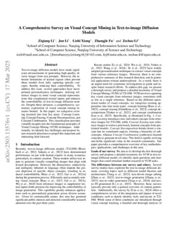 A Comprehensive Survey on Visual Concept Mining in Text-to-image Diffusion Models