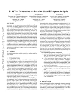 LLM Test Generation via Iterative Hybrid Program Analysis