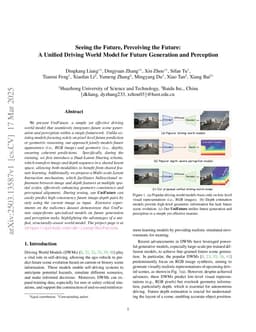 Seeing the Future, Perceiving the Future: A Unified Driving World Model for Future Generation and Perception