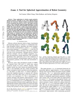 Foam: A Tool for Spherical Approximation of Robot Geometry