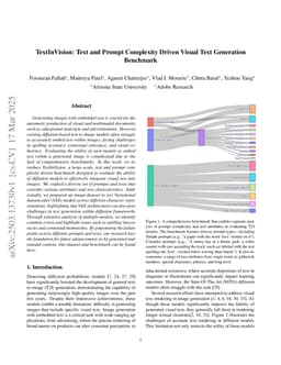 TextInVision: Text and Prompt Complexity Driven Visual Text Generation Benchmark