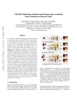 C2D-ISR: Optimizing Attention-based Image Super-resolution from Continuous to Discrete Scales