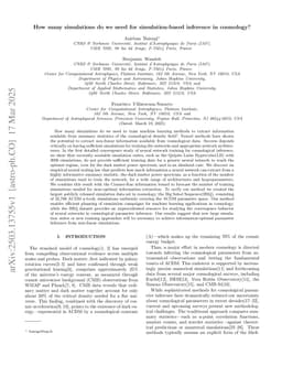 How many simulations do we need for simulation-based inference in cosmology?