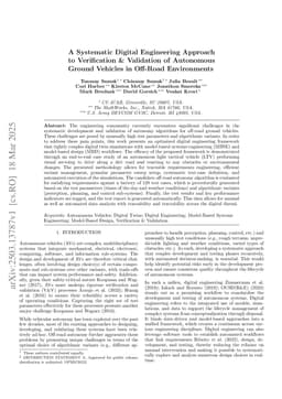 A Systematic Digital Engineering Approach to Verification & Validation of Autonomous Ground Vehicles in Off-Road Environments