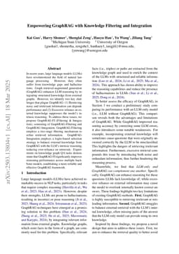 Empowering GraphRAG with Knowledge Filtering and Integration