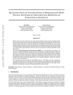 Quantification of Uncertainties in Probabilistic Deep Neural Network by Implementing Boosting of Variational Inference