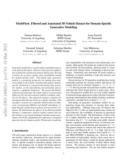 MeshFleet: Filtered and Annotated 3D Vehicle Dataset for Domain Specific Generative Modeling