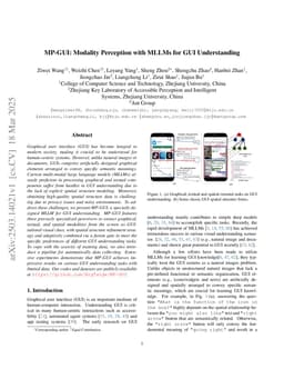 MP-GUI: Modality Perception with MLLMs for GUI Understanding