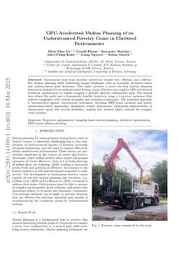 GPU-Accelerated Motion Planning of an Underactuated Forestry Crane in Cluttered Environments