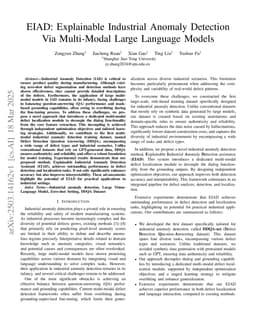 EIAD: Explainable Industrial Anomaly Detection Via Multi-Modal Large Language Models