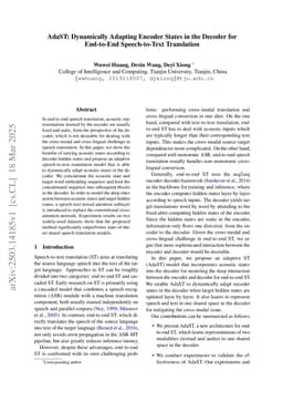 AdaST: Dynamically Adapting Encoder States in the Decoder for End-to-End Speech-to-Text Translation