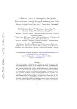 AI-Driven Diabetic Retinopathy Diagnosis Enhancement through Image Processing and Salp Swarm Algorithm-Optimized Ensemble Network