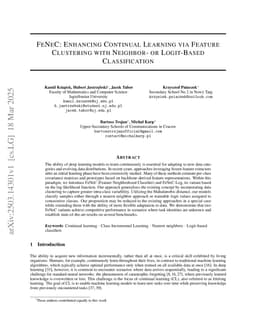 FeNeC: Enhancing Continual Learning via Feature Clustering with Neighbor- or Logit-Based Classification