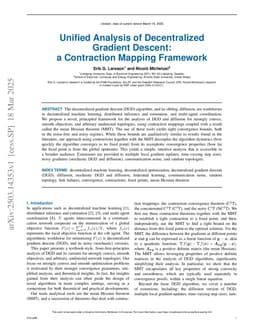 Unified Analysis of Decentralized Gradient Descent: a Contraction Mapping Framework