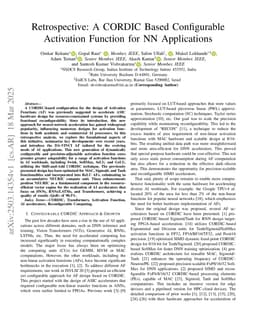 Retrospective: A CORDIC Based Configurable Activation Function for NN Applications