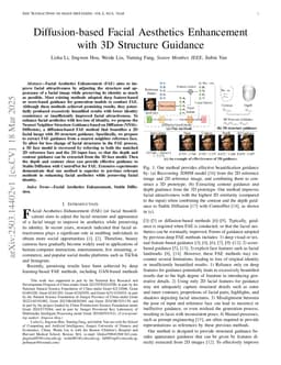 Diffusion-based Facial Aesthetics Enhancement with 3D Structure Guidance