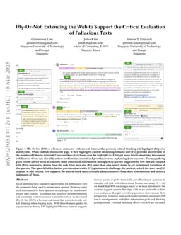 Iffy-Or-Not: Extending the Web to Support the Critical Evaluation of Fallacious Texts