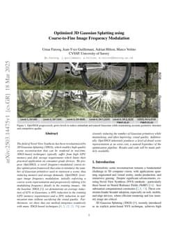 Optimized 3D Gaussian Splatting using Coarse-to-Fine Image Frequency Modulation