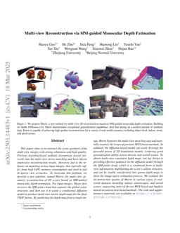 Multi-view Reconstruction via SfM-guided Monocular Depth Estimation