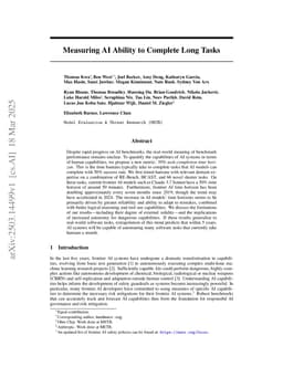 Measuring AI Ability to Complete Long Tasks