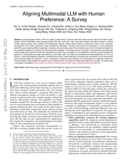 Aligning Multimodal LLM with Human Preference: A Survey