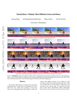 MusicInfuser: Making Video Diffusion Listen and Dance