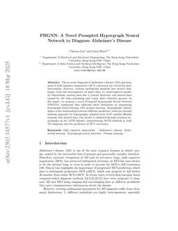 PHGNN: A Novel Prompted Hypergraph Neural Network to Diagnose Alzheimer's Disease