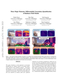 These Magic Moments: Differentiable Uncertainty Quantification of Radiance Field Models