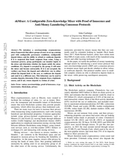 zkMixer: A Configurable Zero-Knowledge Mixer with Proof of Innocence and Anti-Money Laundering Consensus Protocols